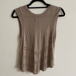 Express Knit Top with Hole Detailing